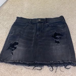 Black ripped skirt